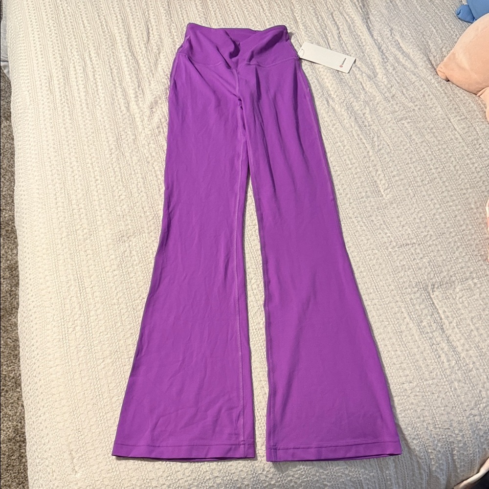 lululemon athletica Flared High-Rise Pants in Vibrant Purple